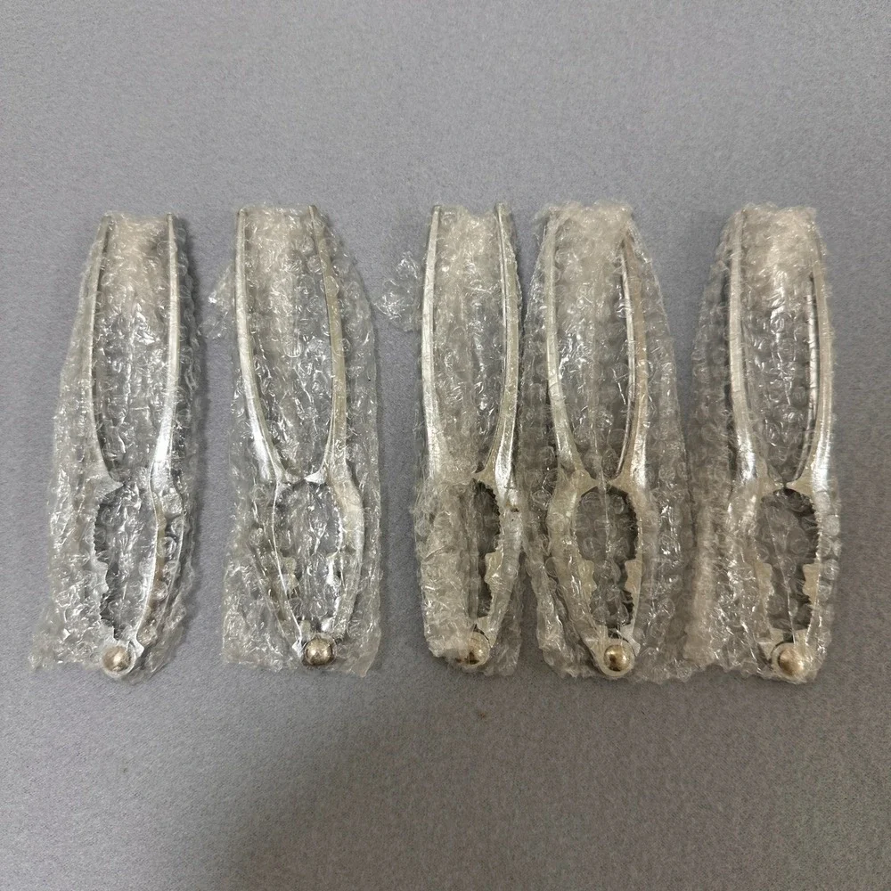 5 Pcs Nut Crackers for All Nutcracker Seafood Tools Walnut Cracker Silver NEW
